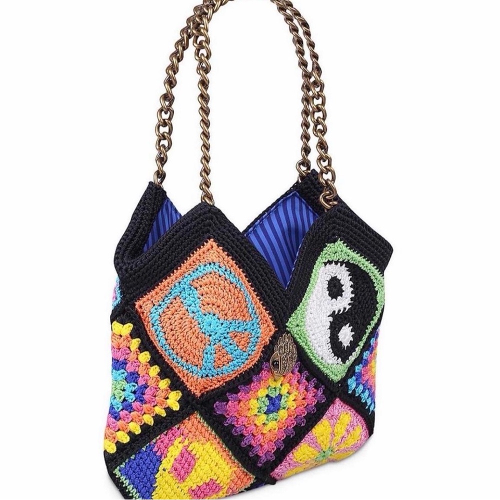 Kurt Geiger Multicolor Crochet Shoulder Bag